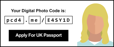 UK Passport Photo Code<br />
